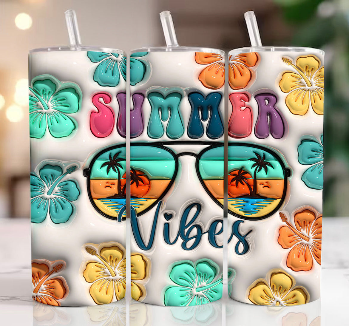 Summer Vibes 3D Tumbler