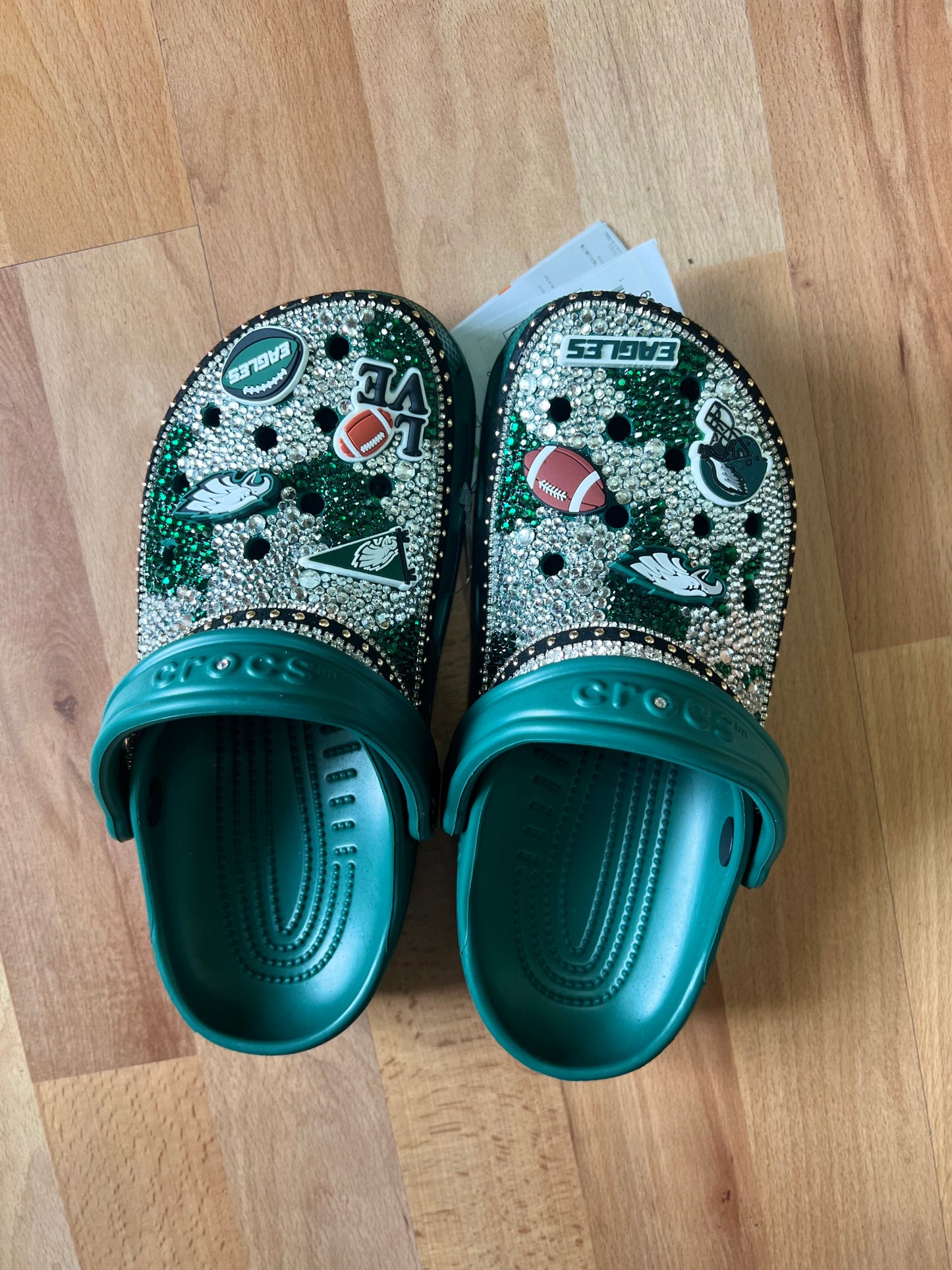 Football Team Inspired Bling Crocs (Adult)